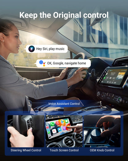 OTTOCAST Play2Video Pro Wireless CarPlay Wireless Android Auto Adapter for Youtube Netflix IPTV Car Accessories for Kia Toyota